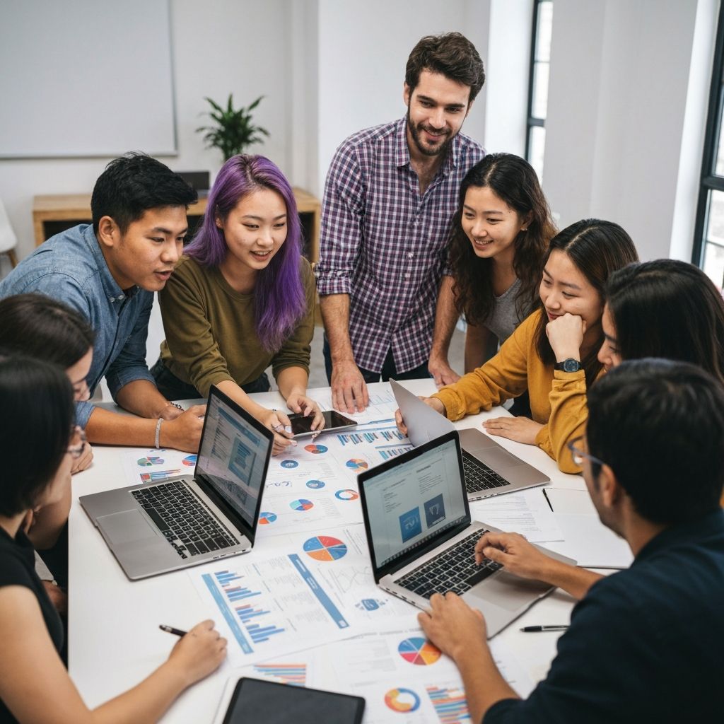 Estudiantes jugando StartUp Play
